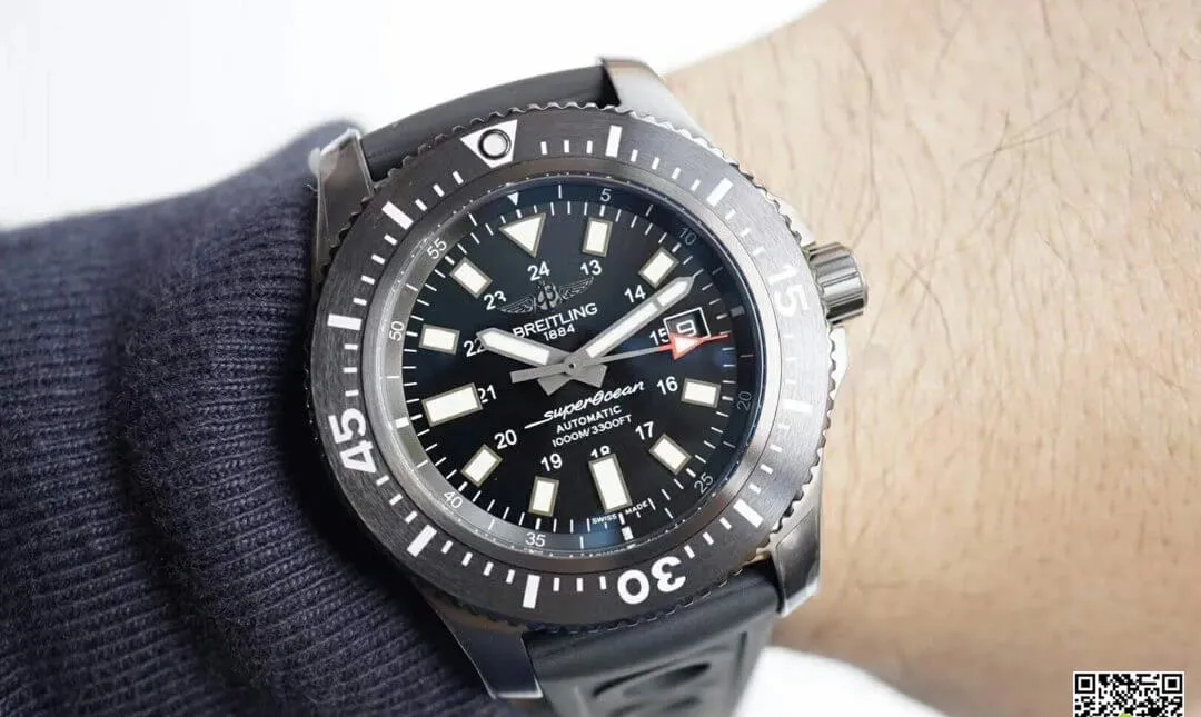 Breitling Superocean M1739313 BE92 227S M20SS.1 GF Factory 1:1 Best Edition Replica Watch Black Strap